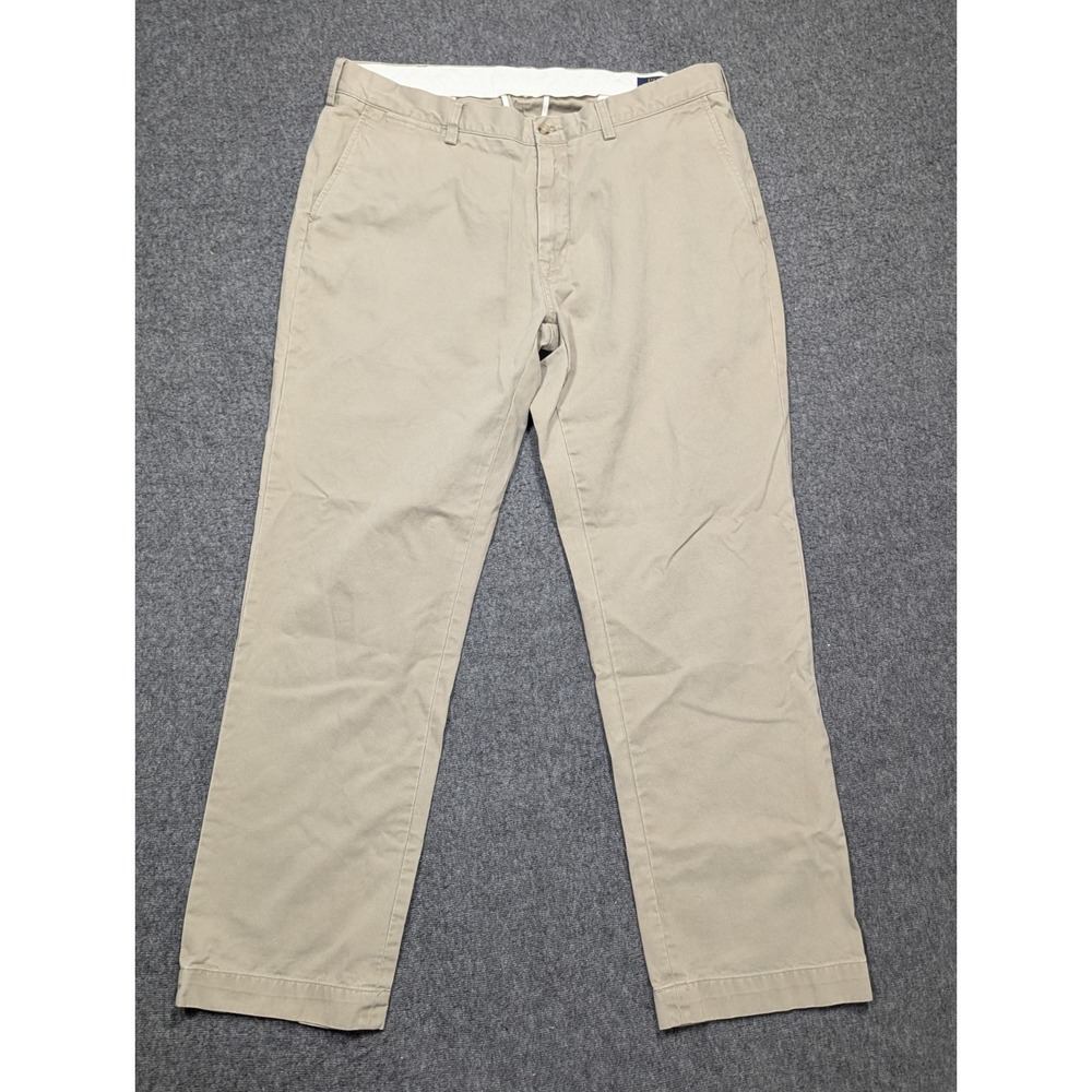 Polo Ralph Lauren Chino Pants Men 38 x 32 Khaki Classic Fit Preppy Office
